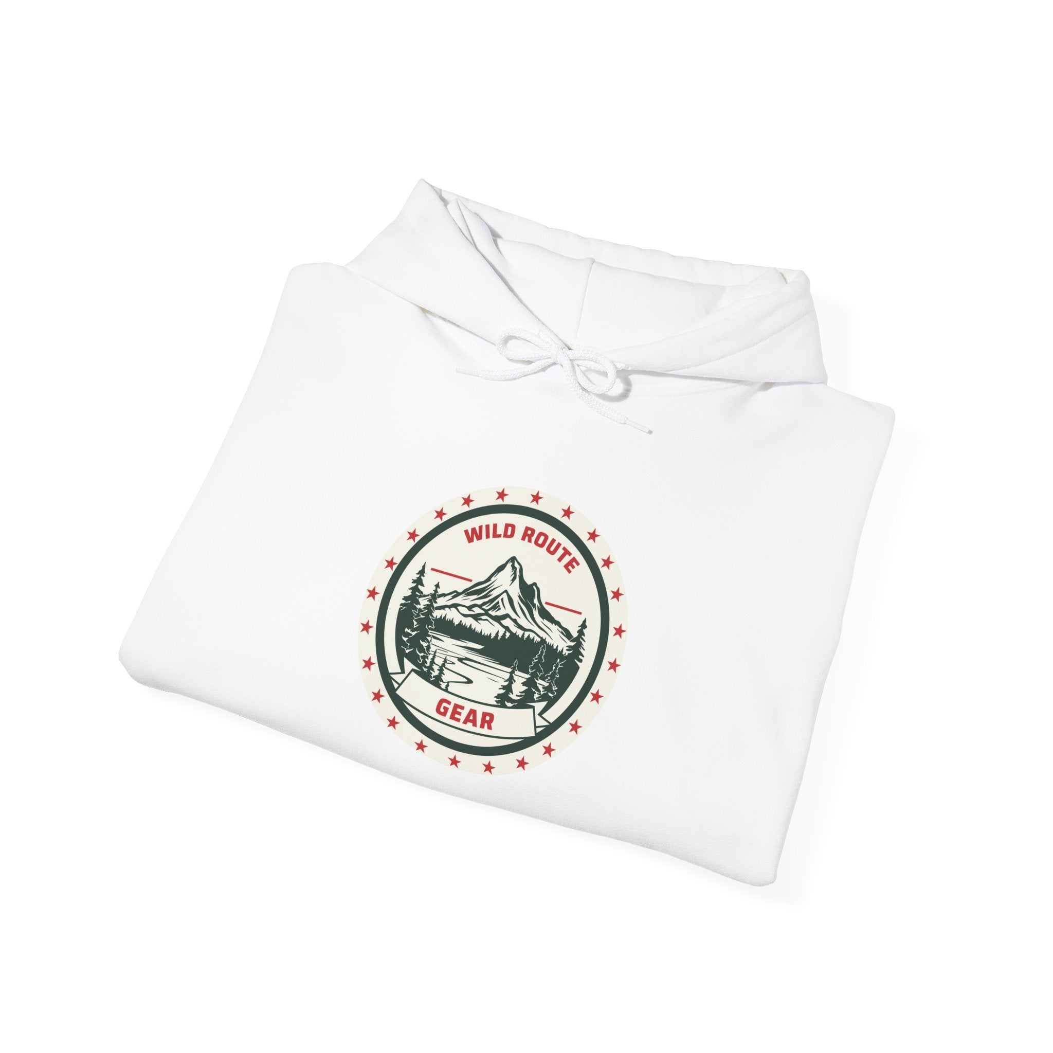 Adventure Bear Hoodie — Scenic Mountain Camp Graphic Sweatshirt