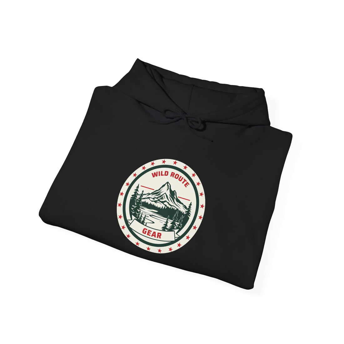 Adventure Bear Hoodie — Scenic Mountain Camp Graphic Sweatshirt