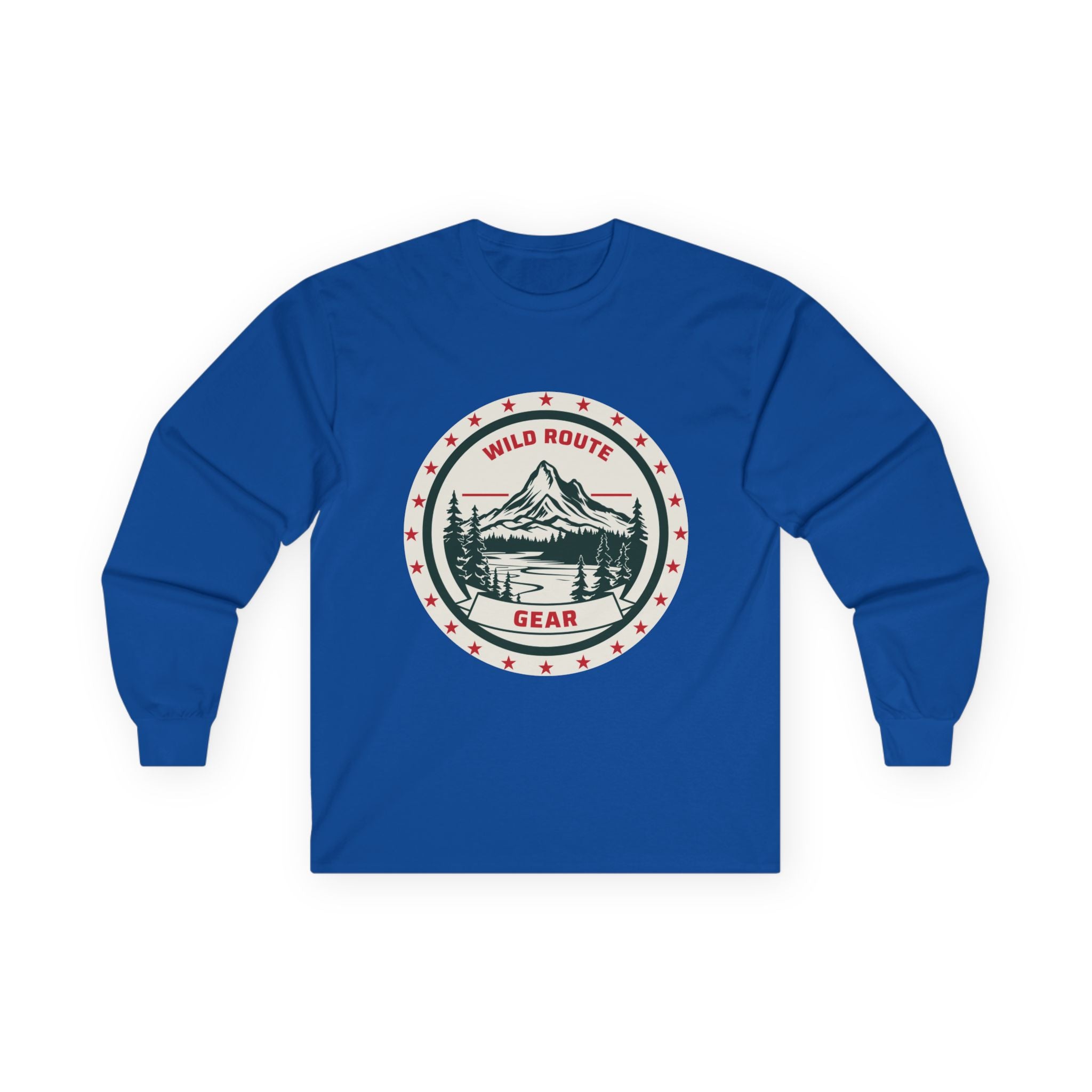 Long Sleeve Tee — Wild Route Gear Mountain Logo