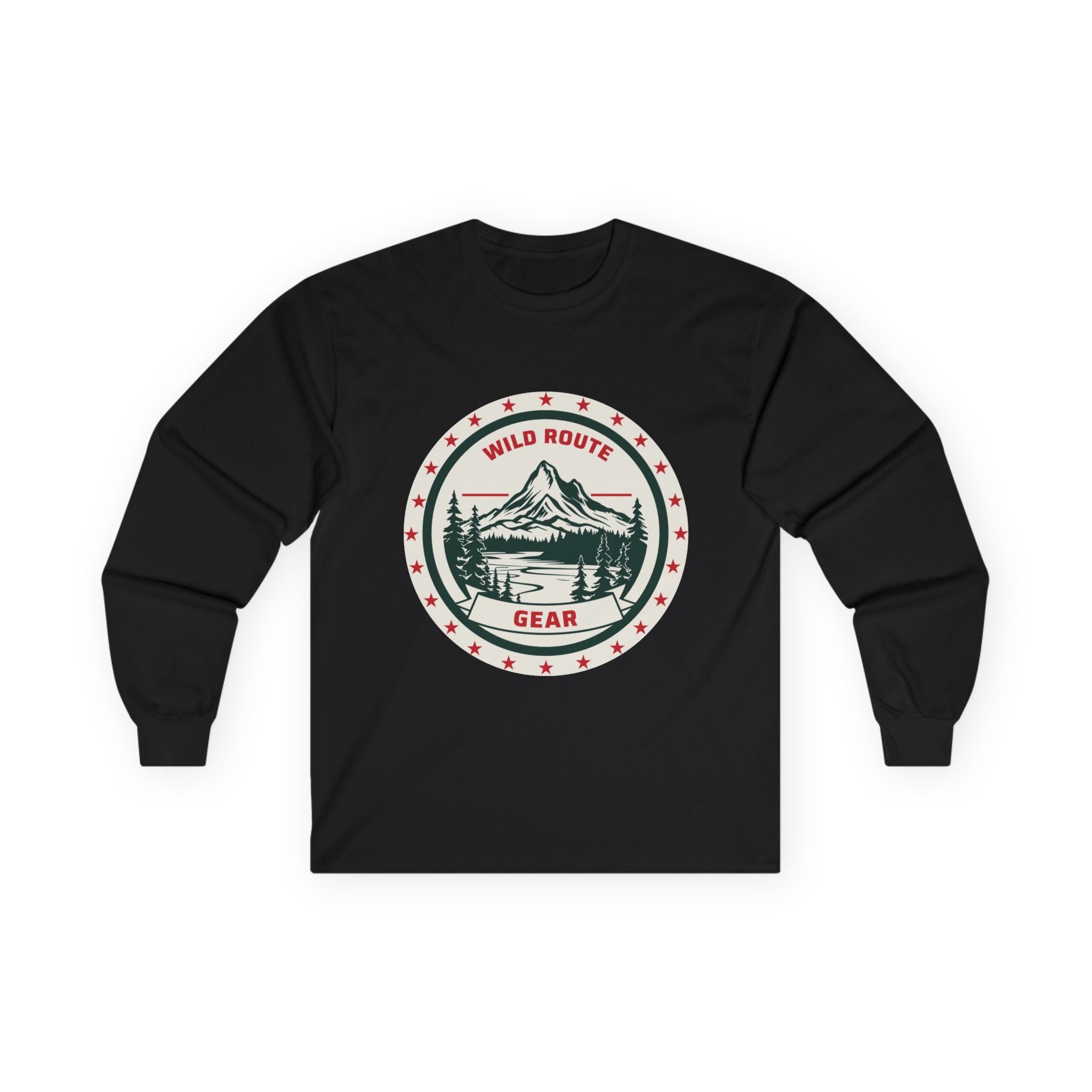 Long Sleeve Tee — Wild Route Gear Mountain Logo