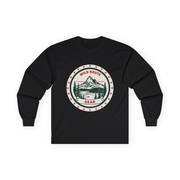 Long Sleeve Tee — Wild Route Gear Mountain Logo