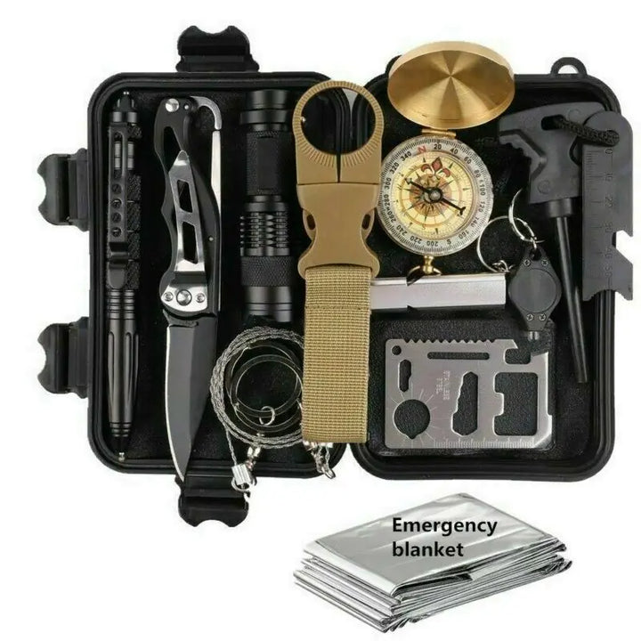 14-in-1 Outdoor Survival Kit – Tactical Emergency SOS Gear
