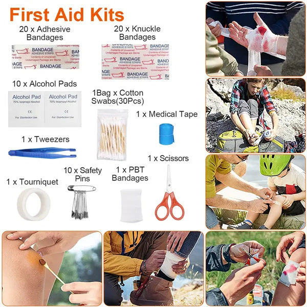 121-Piece Survival Kit – Tactical Emergency & First Aid Gear