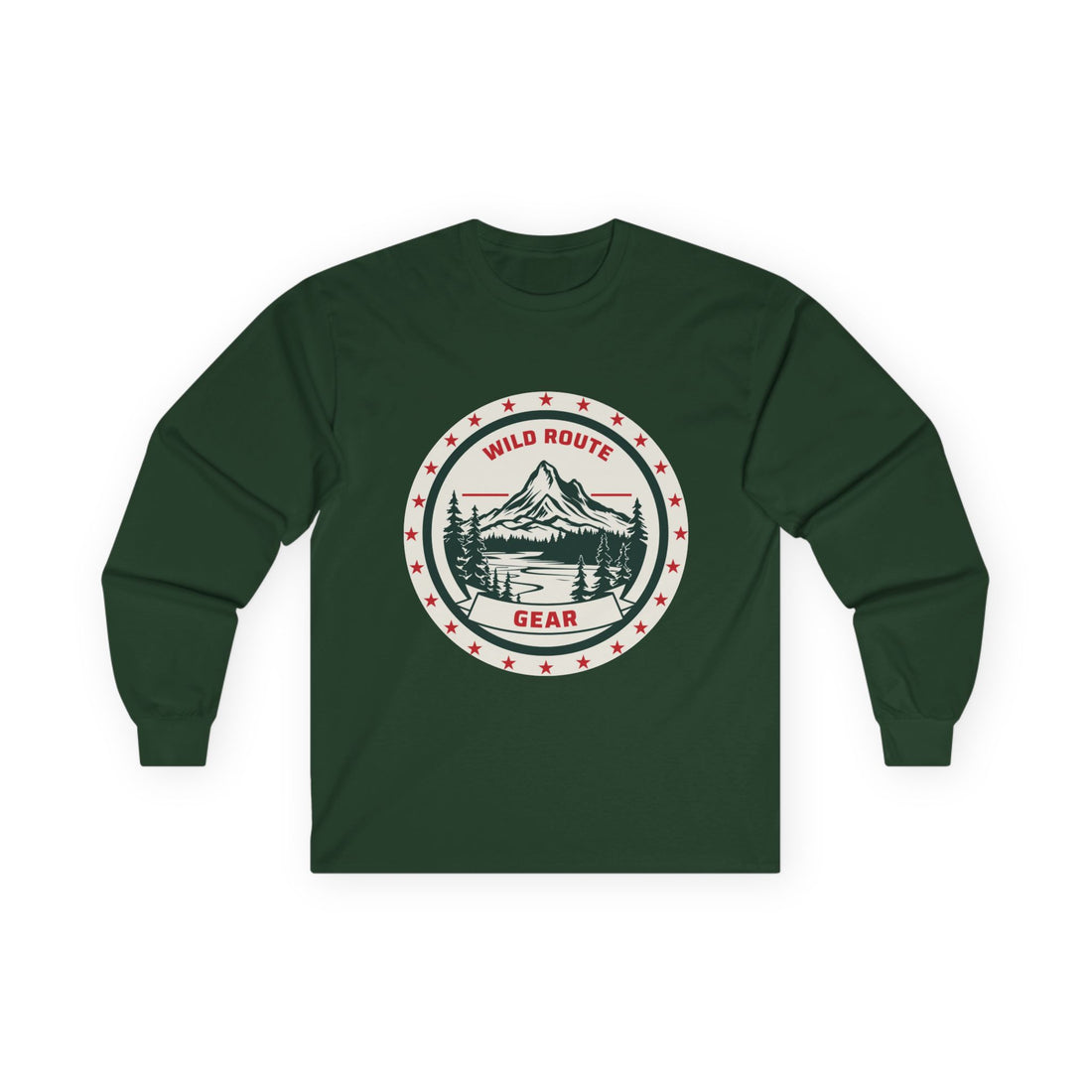 Long Sleeve Tee — Wild Route Gear Mountain Logo
