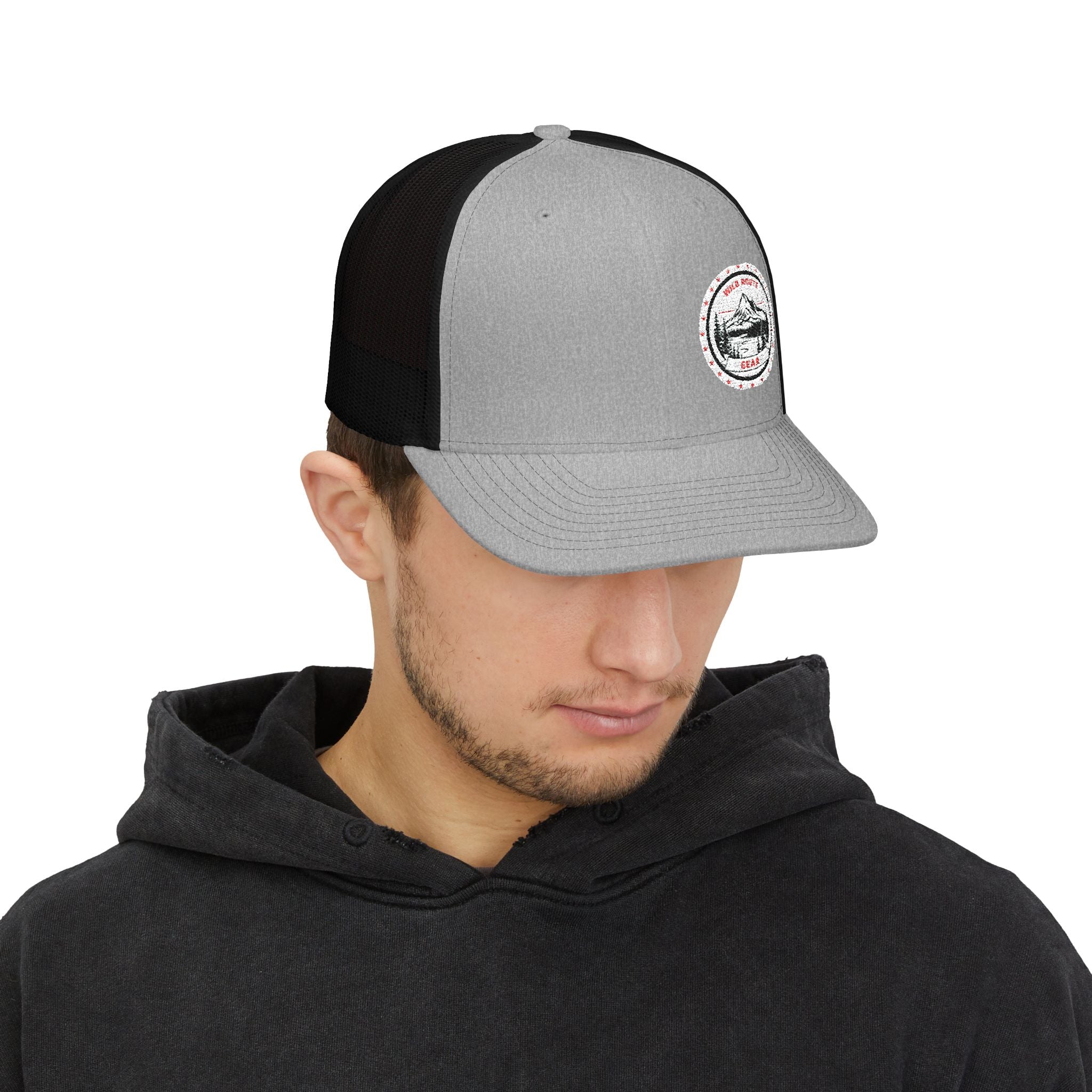 Trucker Cap - Vintage Mountain Patch Snapback