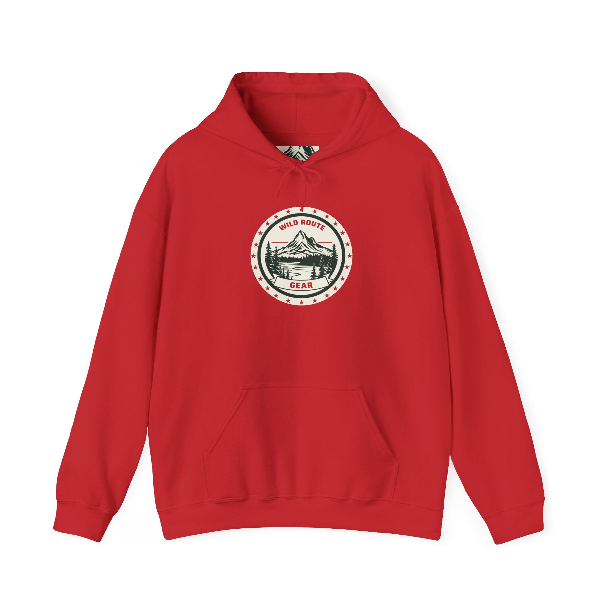 Adventure Bear Hoodie — Scenic Mountain Camp Graphic Sweatshirt