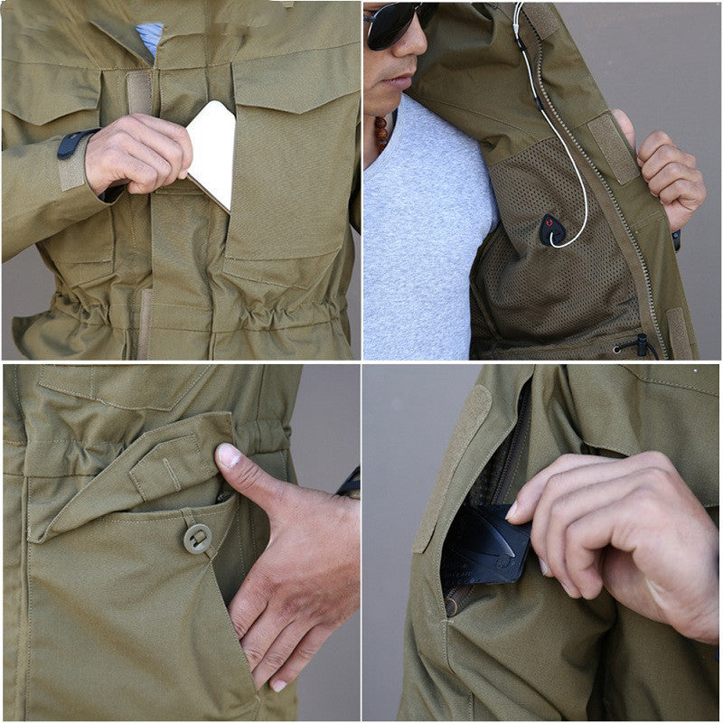 Men's Tactical Windbreaker Jacket for Outdoor Adventures