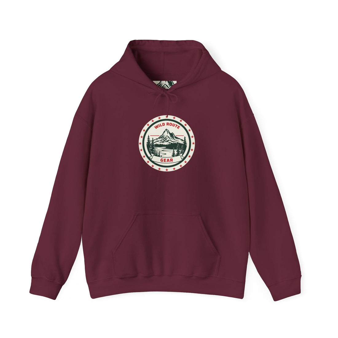 Adventure Bear Hoodie — Scenic Mountain Camp Graphic Sweatshirt