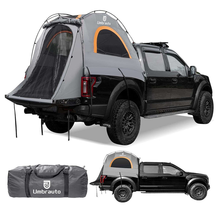 Umbrauto 6.4-6.7FT Truck Bed Tent for 2 Person | 10-Min Quick Setup Waterproof PU3000 Camping Tent for Pickup Trucks