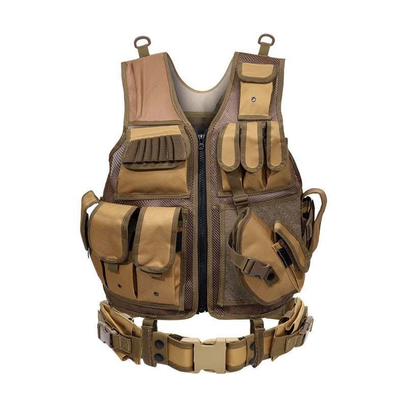 Tactical Grid Vest – 6000D Nylon Multi-Pocket Hunting Vest