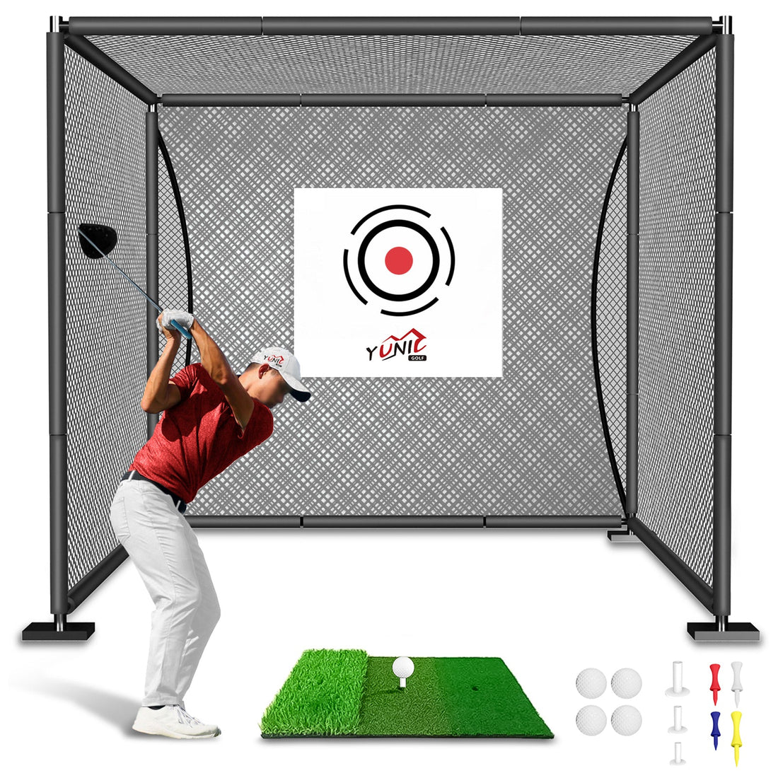 Golf Driving Practice Cage (Black)