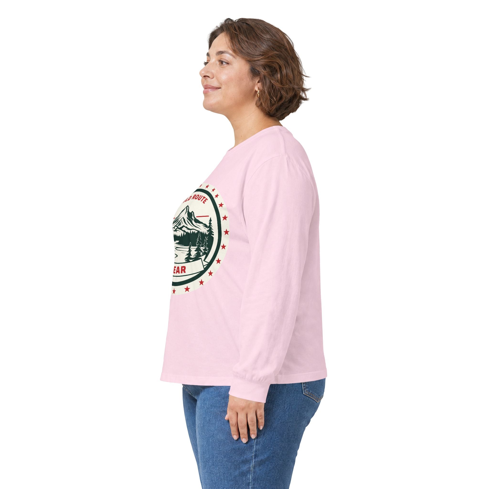 Long Sleeve Tee — Wild Route Gear Mountain Logo