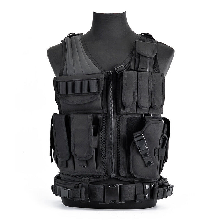 Tactical Grid Vest – 6000D Nylon Multi-Pocket Hunting Vest