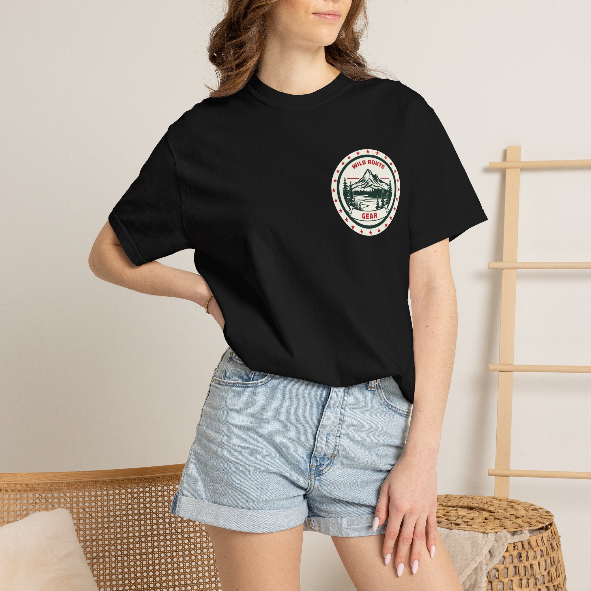 T-Shirt - Mountain Cabin Retro Badge Tee (Est. 1985)
