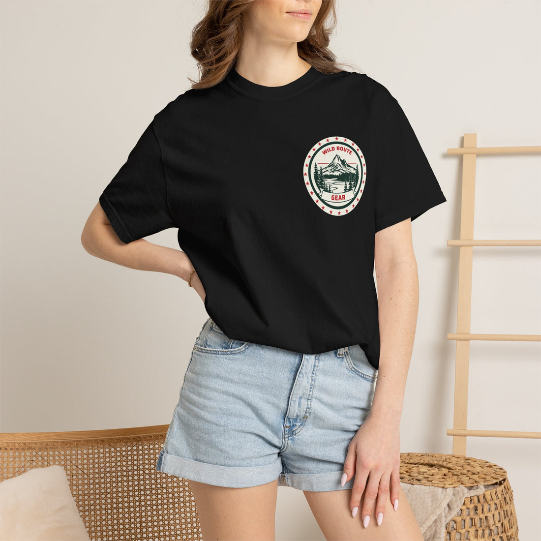T-Shirt - Mountain Cabin Retro Badge Tee (Est. 1985)