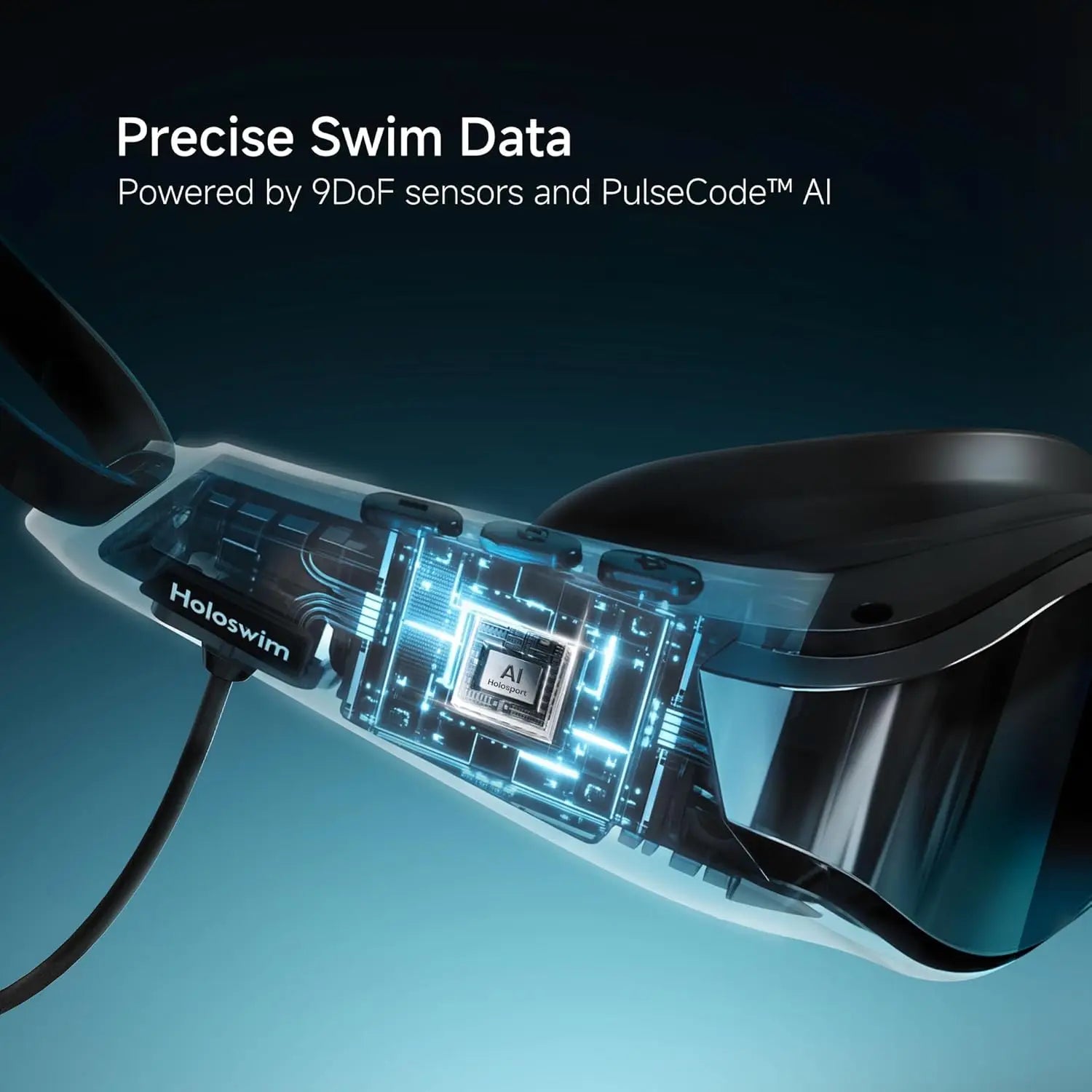 SollaWave AI Music Smart Swim Goggles