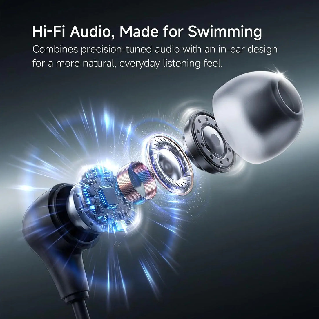 SollaWave AI Music Smart Swim Goggles
