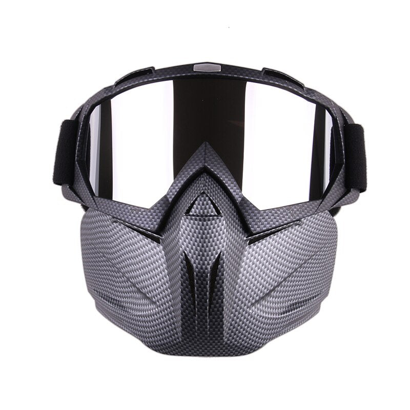 Ski & Snowboard Goggles with Detachable Face Mask – Windproof Set