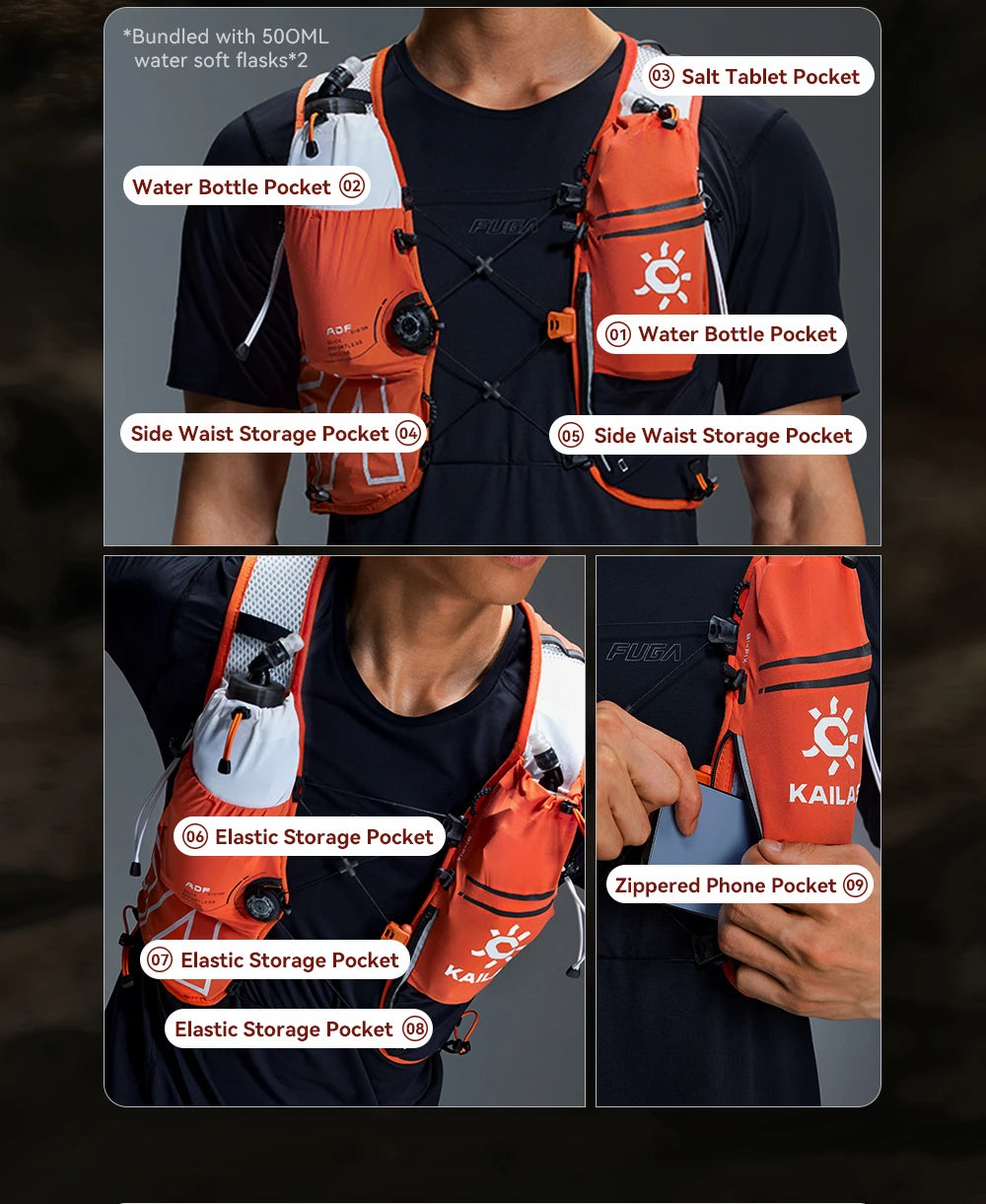 Kailas FUGA AIR 8L And 13L Hydration Vest