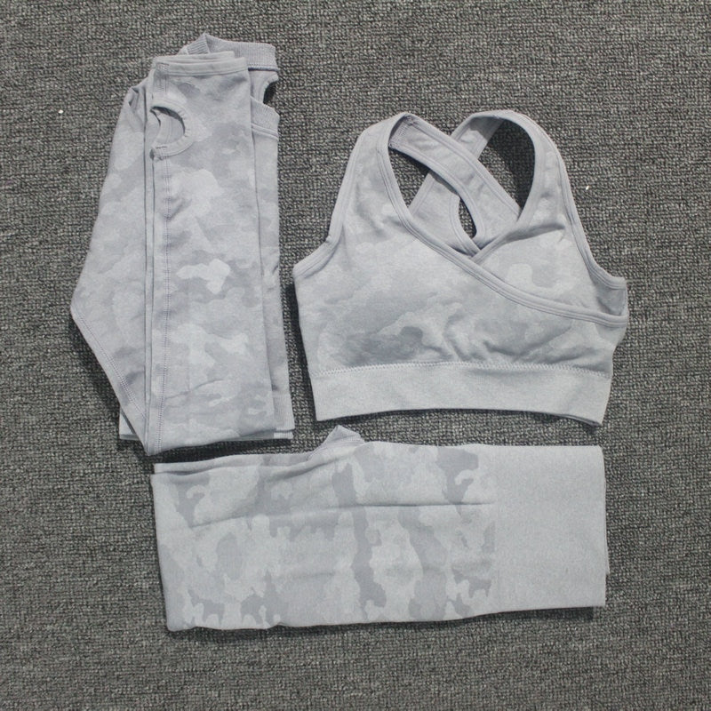 2-Piece Camo Yoga Set – Sports Bra & Leggings