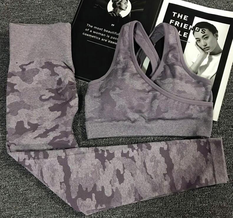 2-Piece Camo Yoga Set – Sports Bra & Leggings