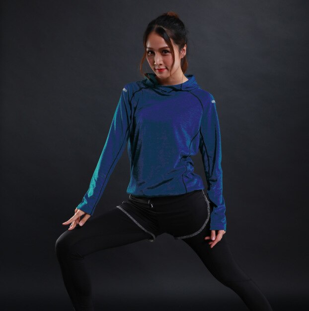 Women’s Quick-Dry Long Sleeve Running Top – Lightweight Gym Hoodie