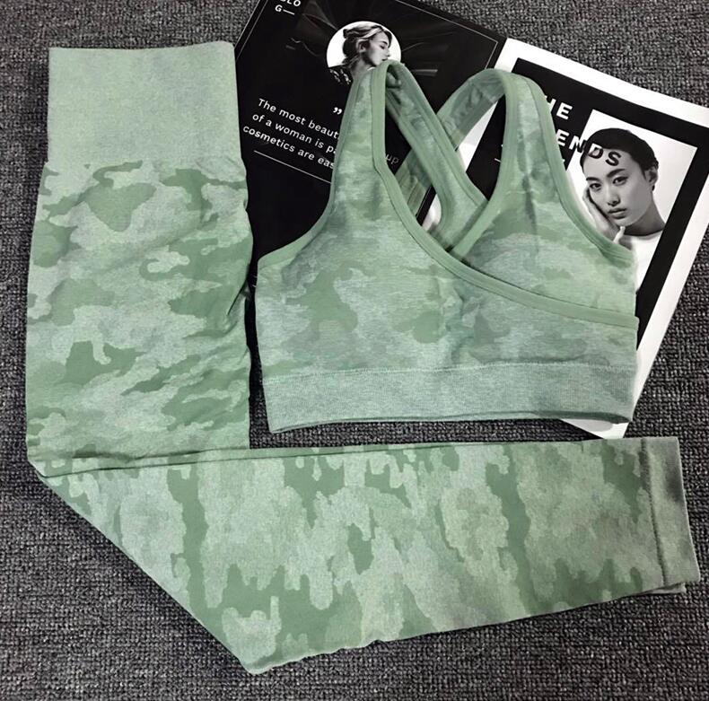 2-Piece Camo Yoga Set – Sports Bra & Leggings
