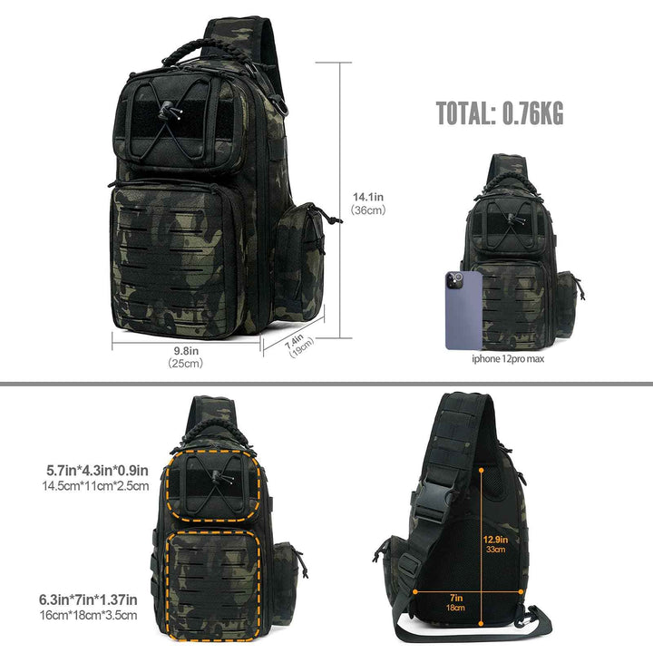 Military Tactical Sling Bag – Anti-Cut, Waterproof & Durable