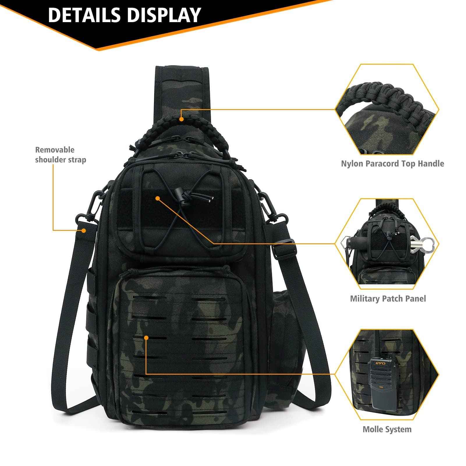 Military Tactical Sling Bag – Anti-Cut, Waterproof & Durable