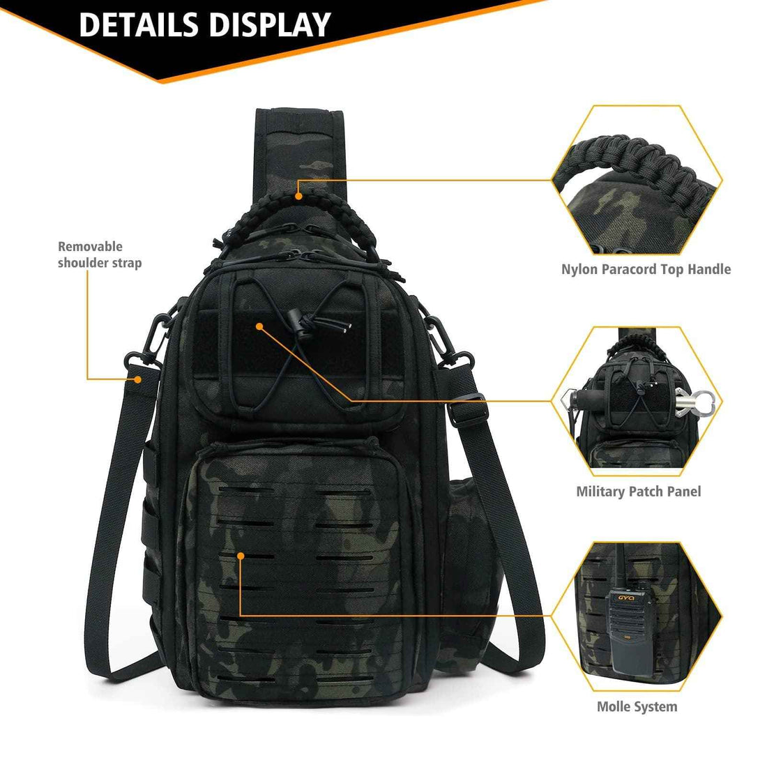 Military Tactical Sling Bag – Anti-Cut, Waterproof & Durable