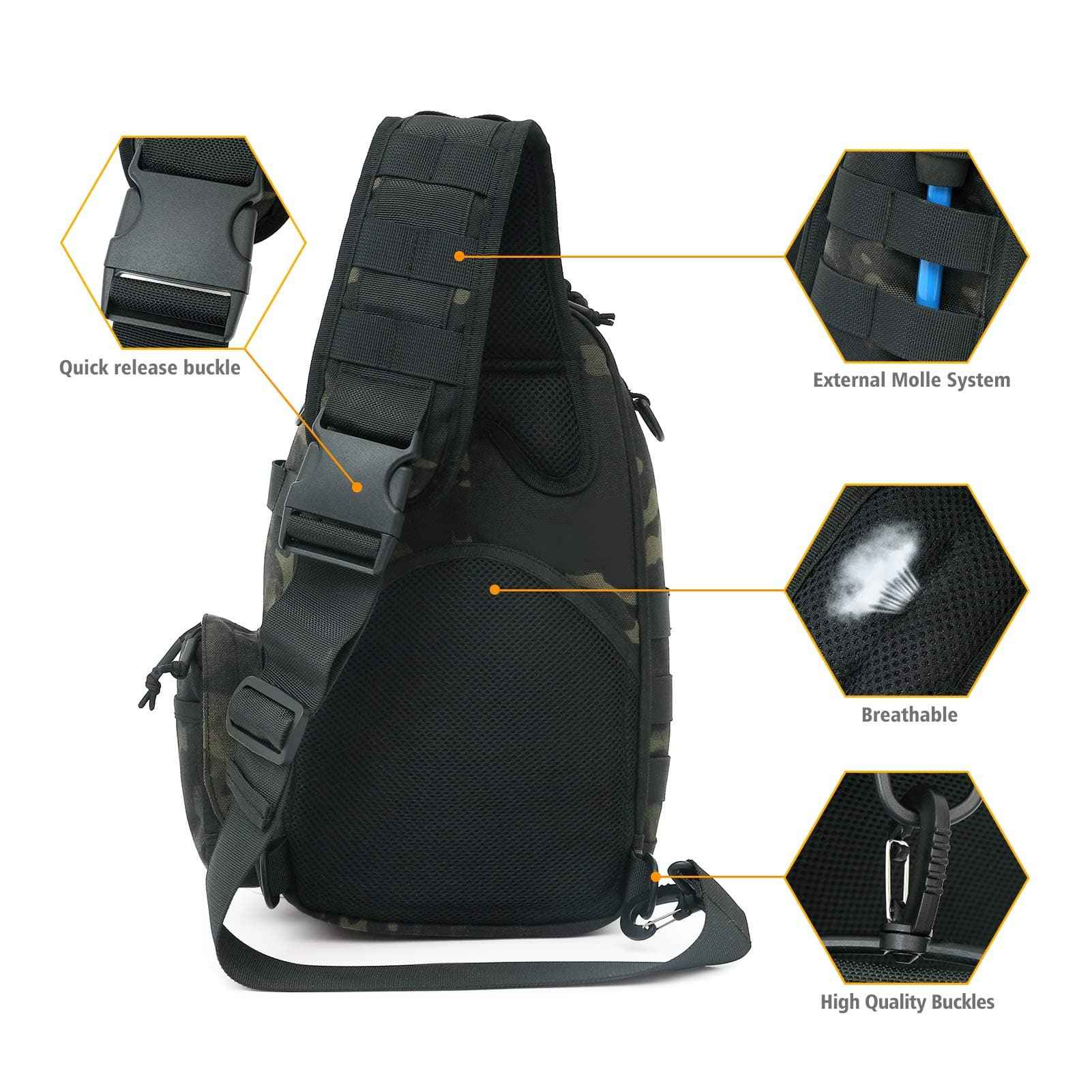 Military Tactical Sling Bag – Anti-Cut, Waterproof & Durable