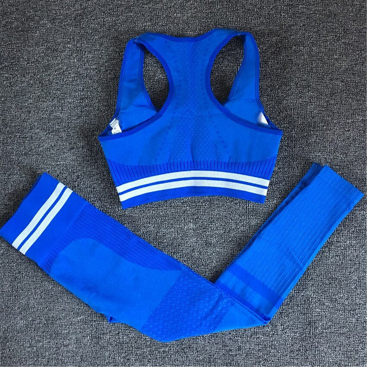 Seamless Yoga Set – High Waist Leggings & Sports Bra