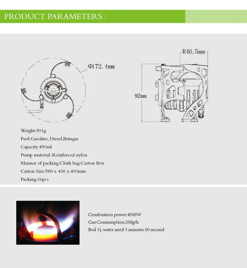 BRS Oil Multi-Use Stove Cooking Stove