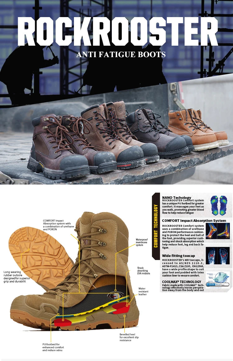 ROCKROOSTER Hiking Boots