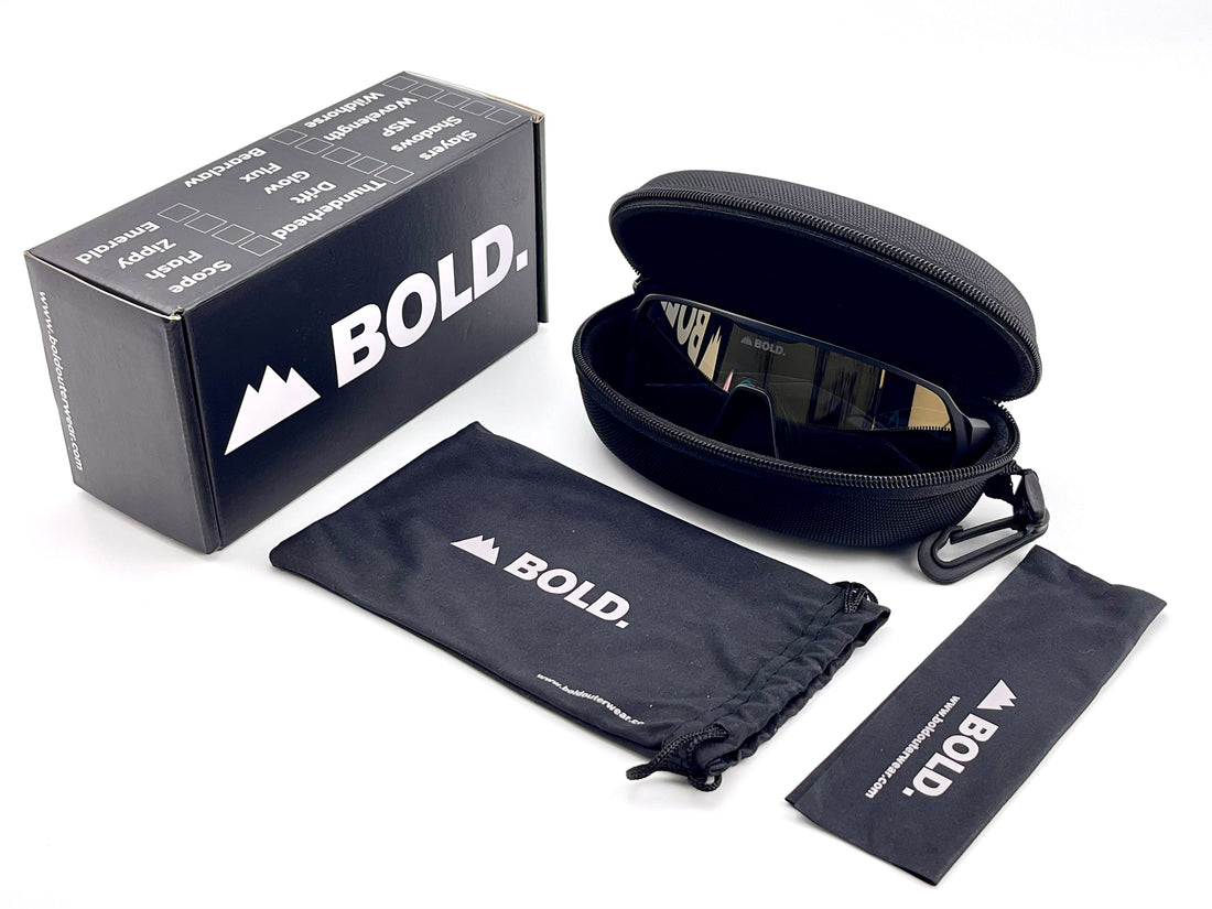 BOLD Glow Photochromic Sunglasses – Aqua Frame