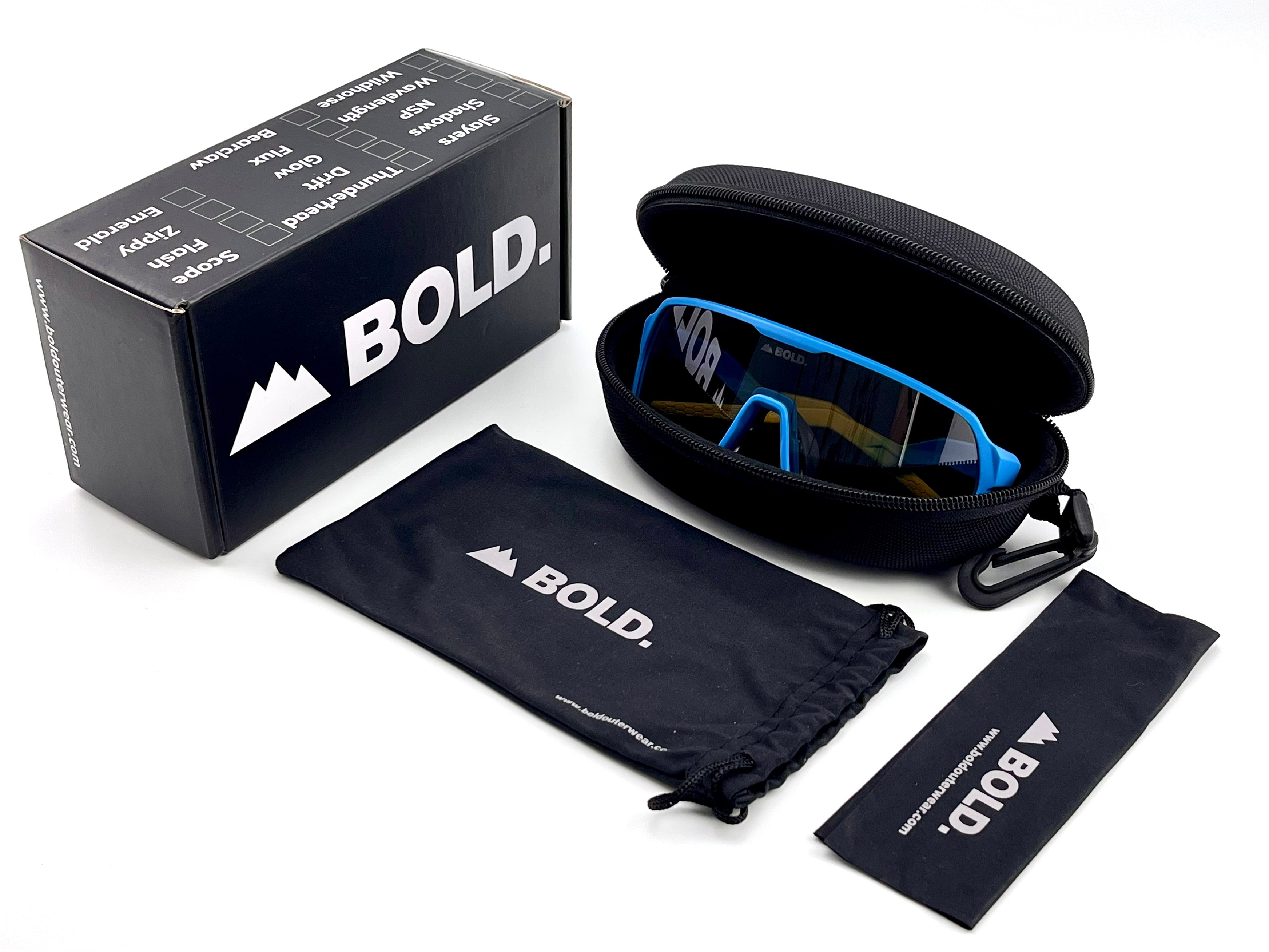 BOLD Glow Photochromic Sunglasses – Aqua Frame