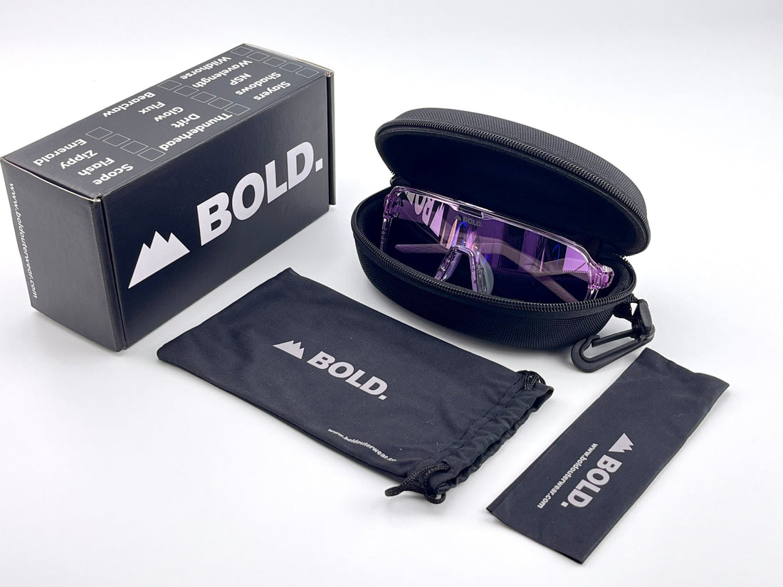 BOLD Glow Photochromic Sunglasses – Aqua Frame