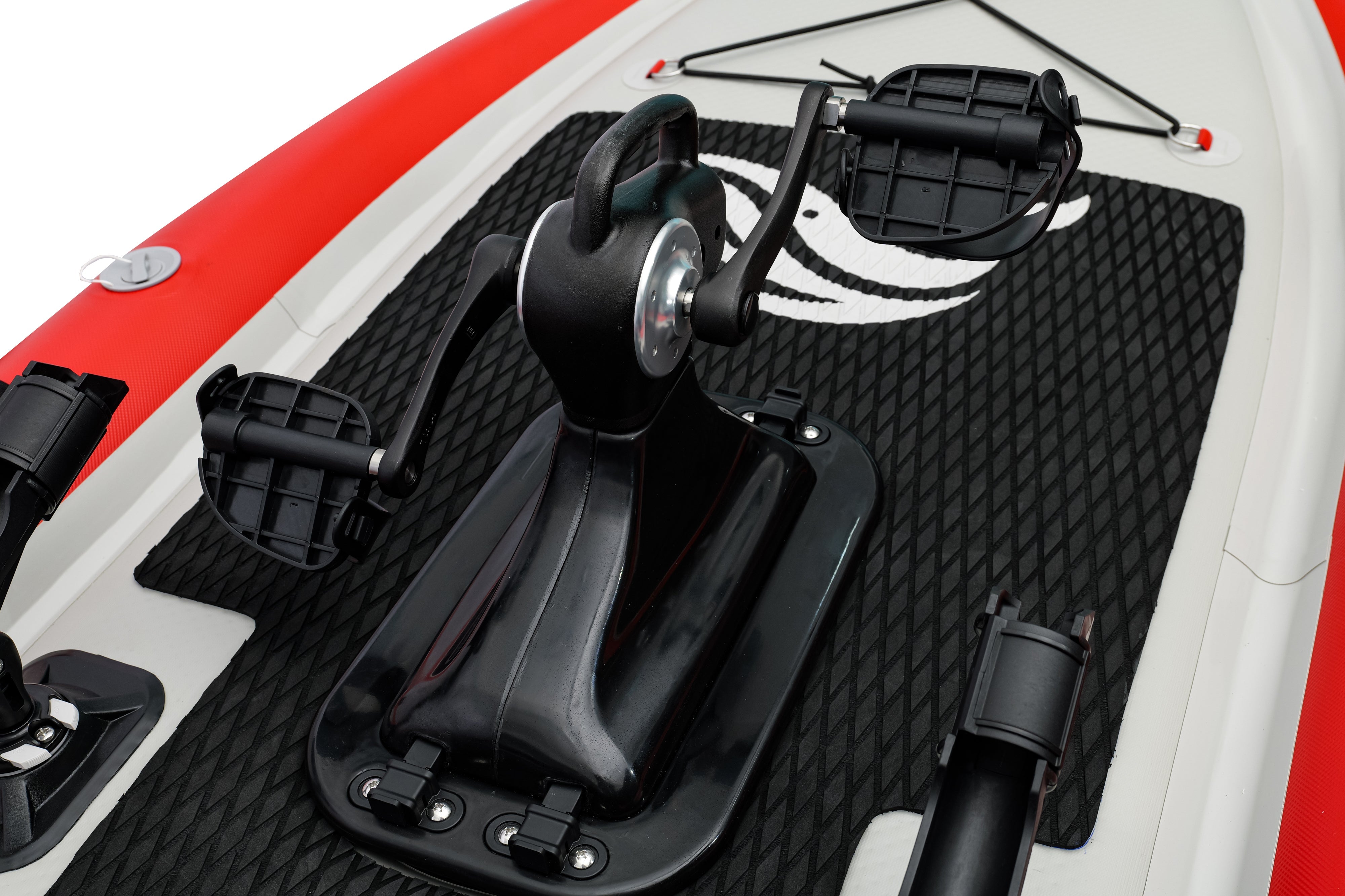 Nautiqua | ARUBA | Deluxe Paddleboard Fishing Pedal Kayak | Red