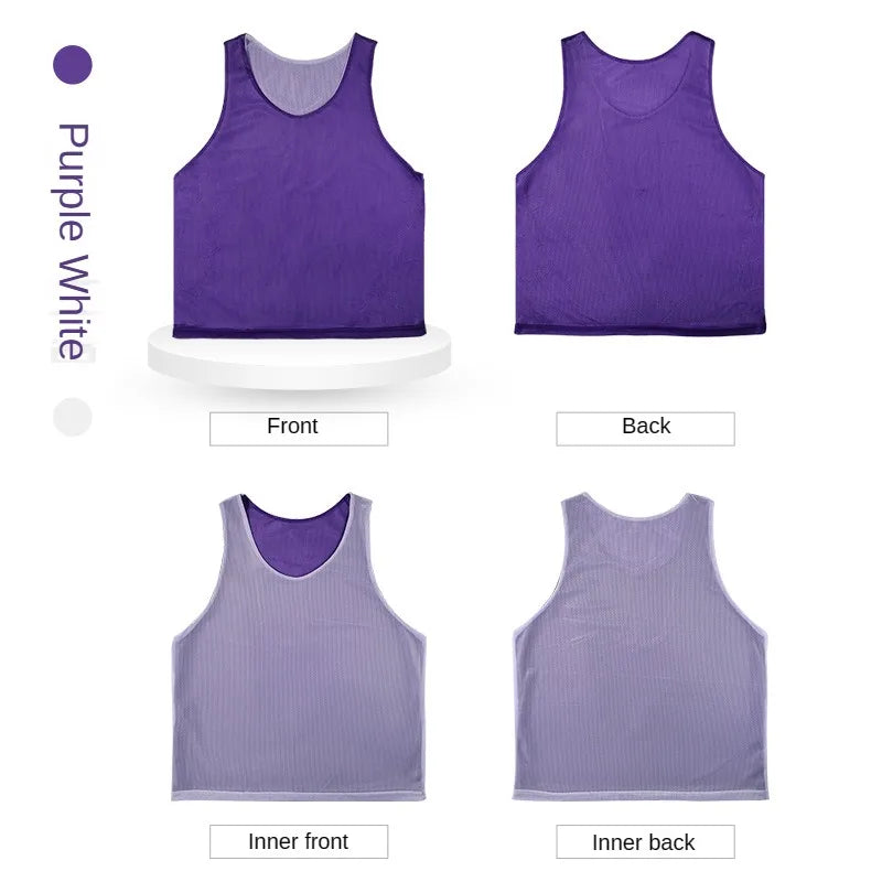 12Pcs Reversible Training Vests