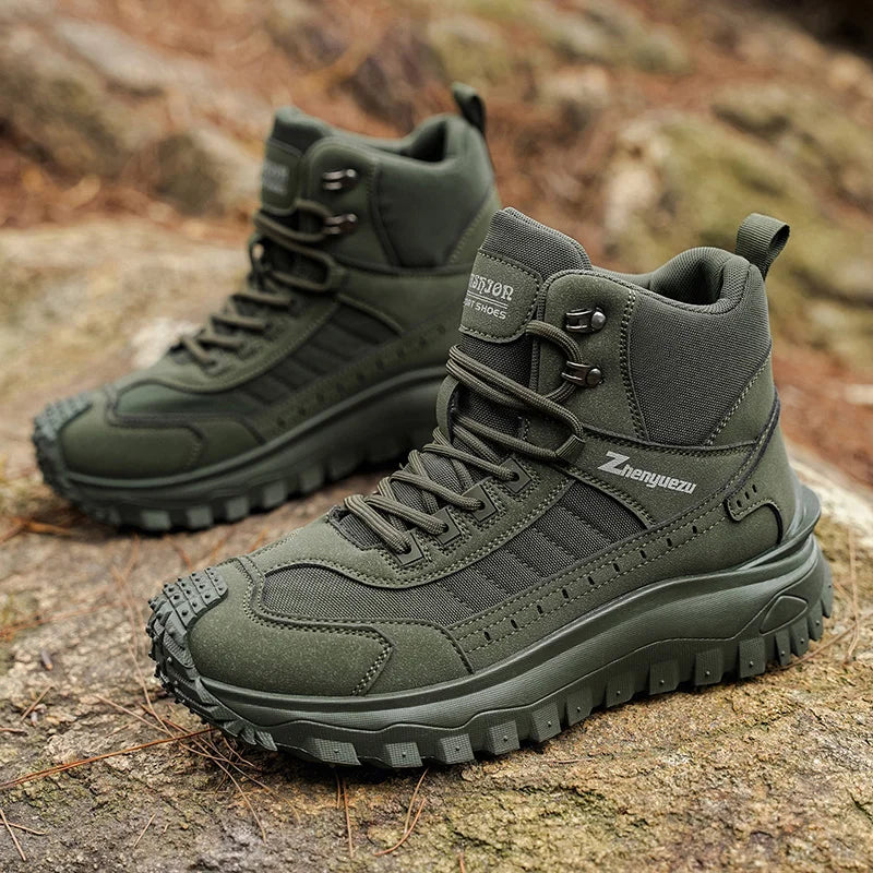Men's Thick-Soled High-Top Boots
