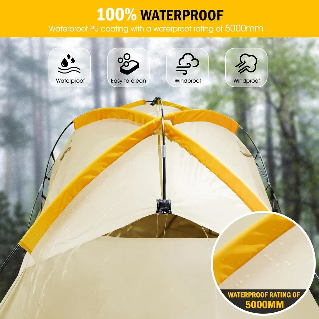 Awning-Equipped Waterproof Truck Tent