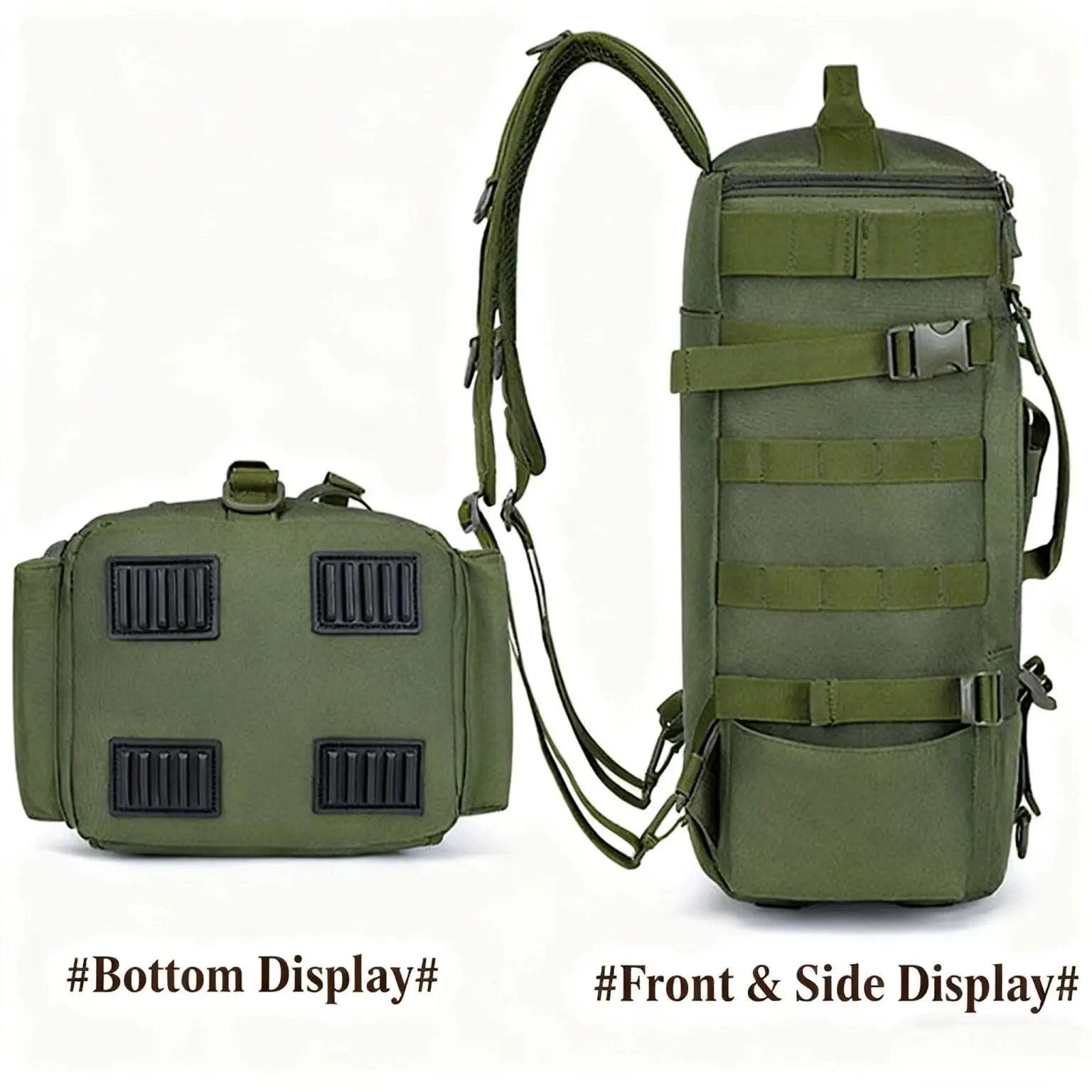 Multifunctional Fishing Backpack Tackle Bag with Rod Holders