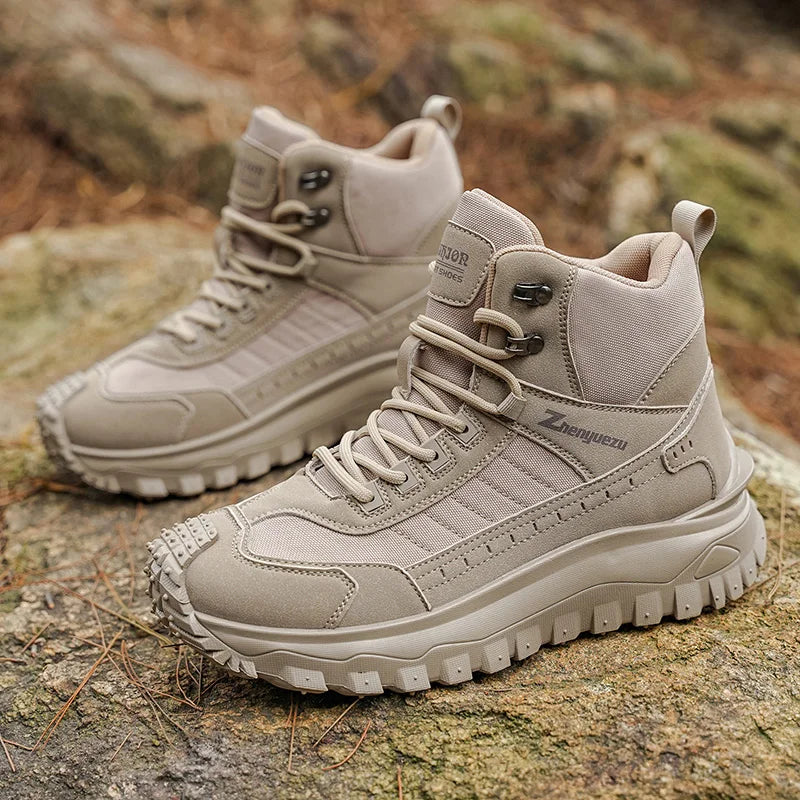 Men's Thick-Soled High-Top Boots