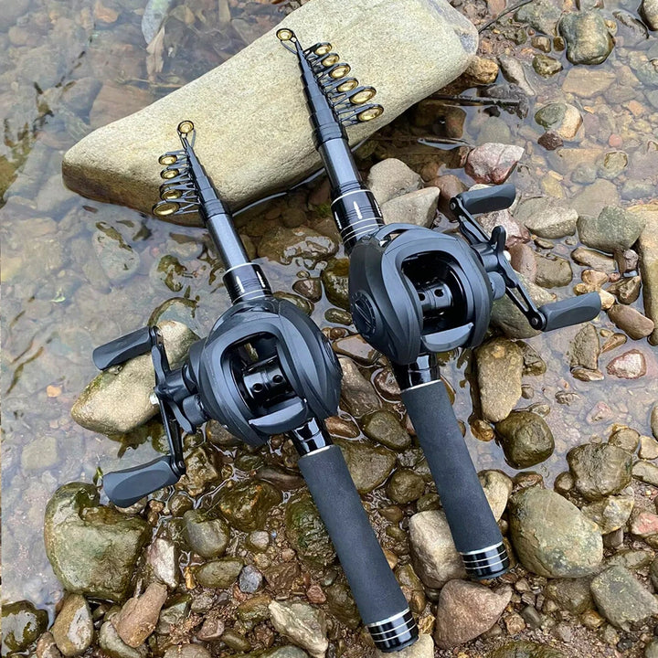 Mini Shrink 31cm Portable Fishing Rod Kit