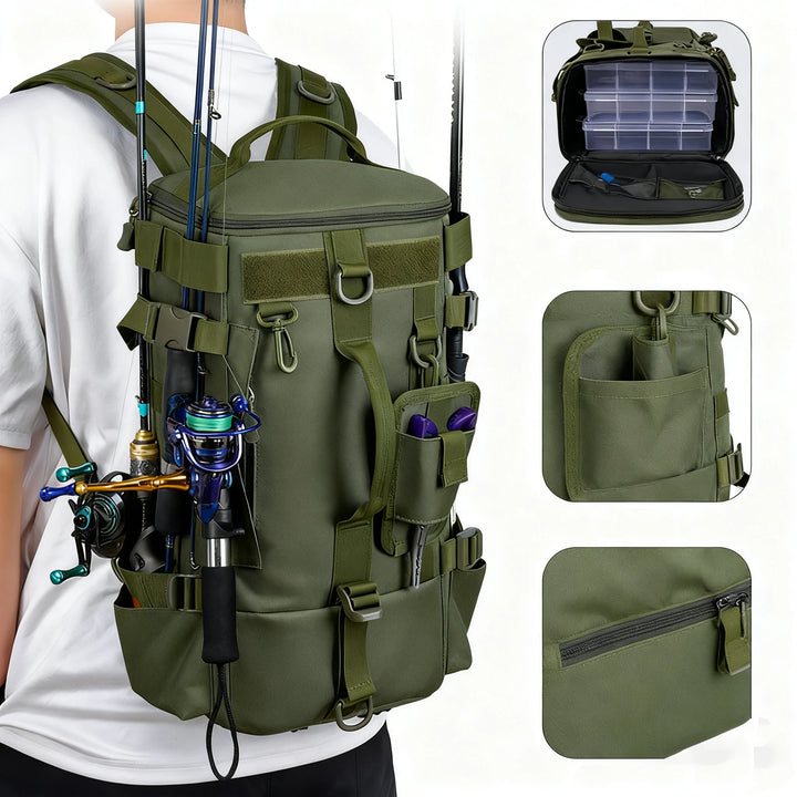Multifunctional Fishing Backpack Tackle Bag