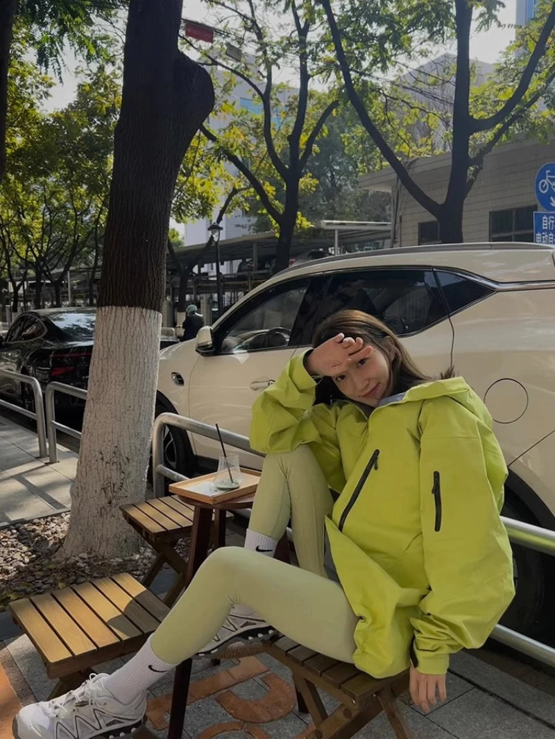 Three Layer Mens Womens Waterproof Windbreaker