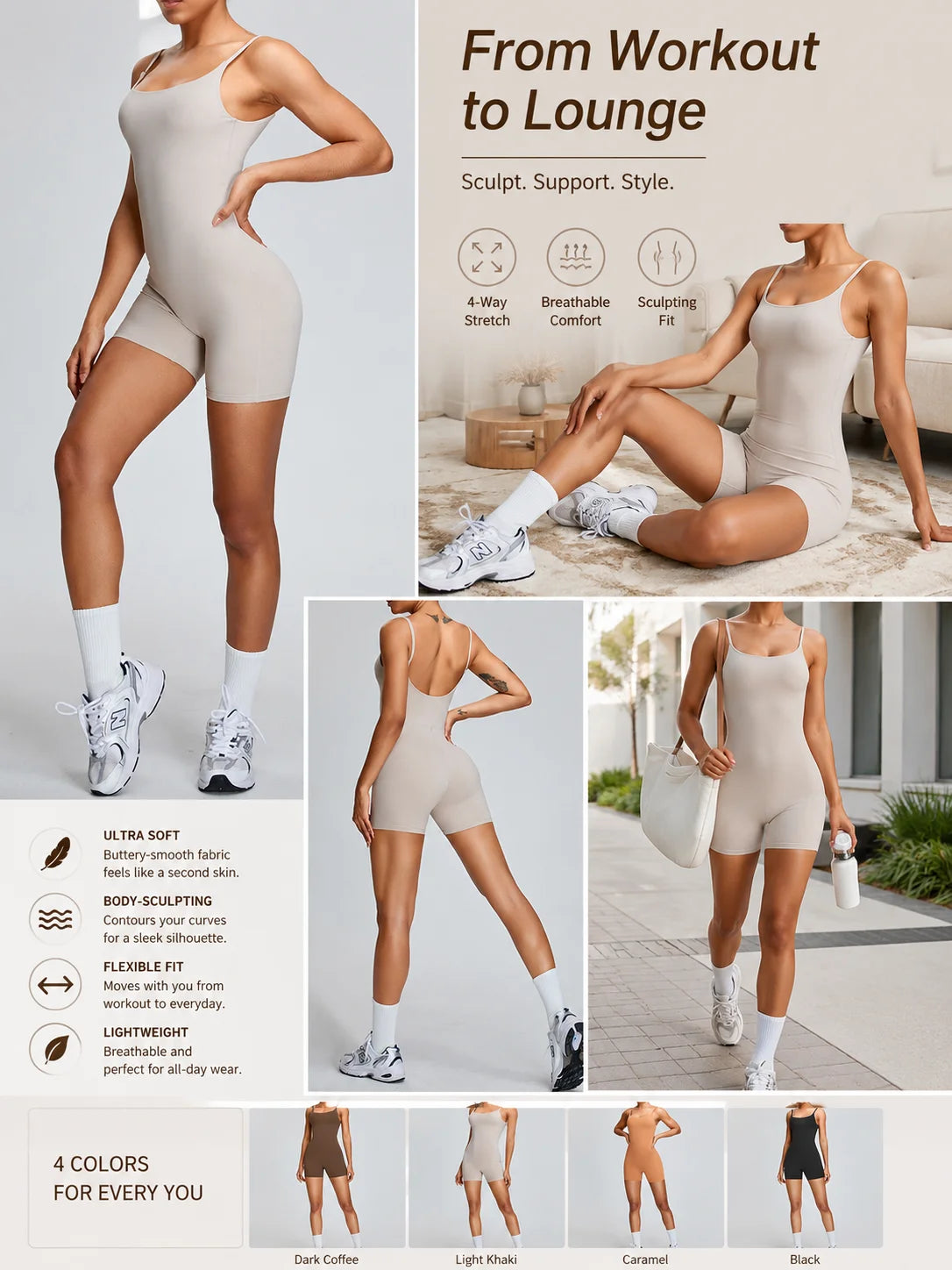 Women’s Yoga Bodysuit Romper
