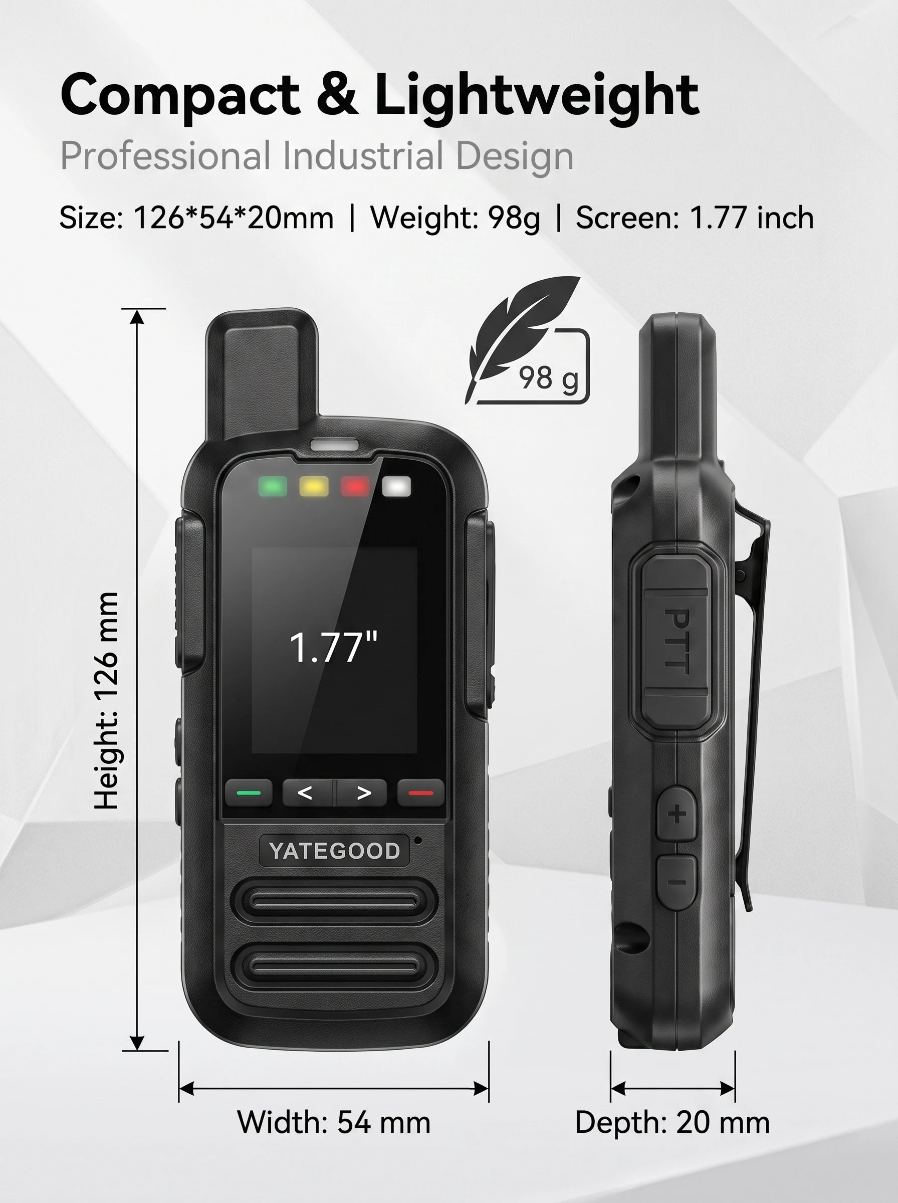 YATEGOOD Global G650 GPS 4G/5G Walkie Talkie