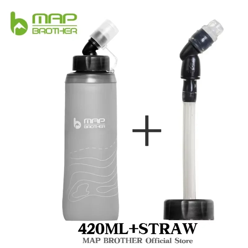 MAP BROTHER S005 250ml 420ml 500ml Soft Flask Folding Water Bottle