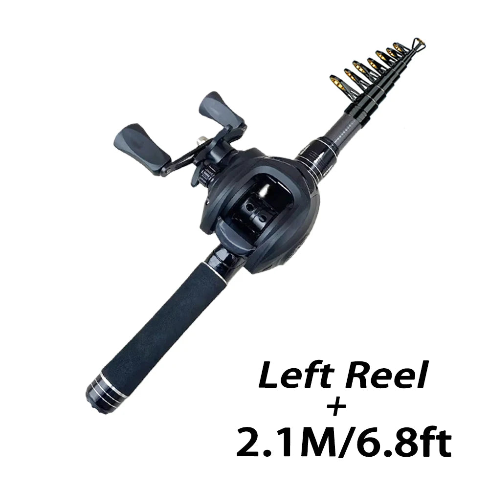 Mini Shrink 31cm Portable Fishing Rod Kit